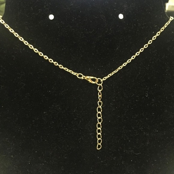 Petite Golden Off-Center Dove Necklace - Picture 5 of 8